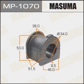MP-1070 MASUMA Втулка, стабилизатор (фото 1)