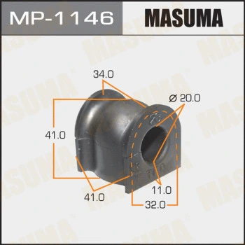 MP-1146 MASUMA Втулка, стабилизатор (фото 1)