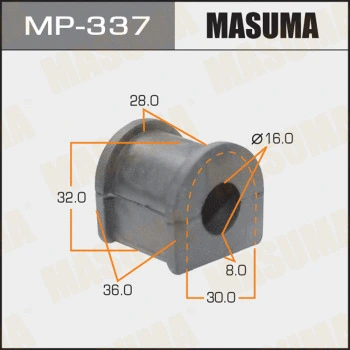 MP-337 MASUMA Втулка, стабилизатор (фото 1)