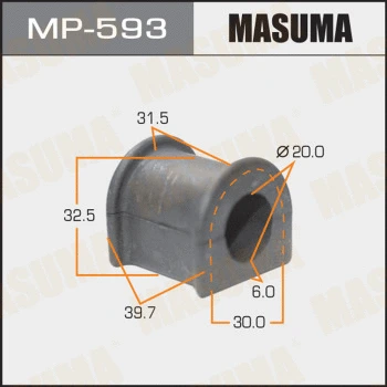 MP-593 MASUMA Втулка, стабилизатор (фото 1)