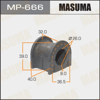 MP-666 MASUMA Втулка, стабилизатор (фото 1)
