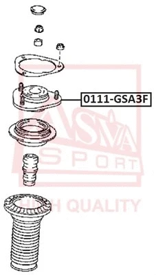 0111-GSA3F ASVA Подвеска, амортизатор (фото 1)