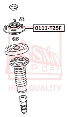 0111-T25F ASVA Подвеска, амортизатор (фото 1)