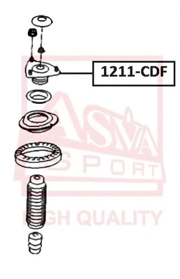 1211-CDF ASVA Подвеска, амортизатор (фото 1)