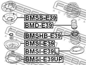 BMSS-E39 FEBEST Подвеска, амортизатор (фото 2)