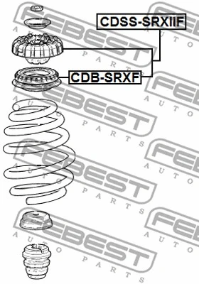 CDSS-SRXIIF FEBEST Подвеска, амортизатор (фото 2)