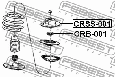 CRSS-001 FEBEST Подвеска, амортизатор (фото 2)