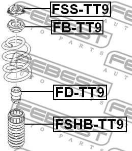 FSS-TT9 FEBEST Подвеска, амортизатор (фото 2)