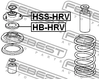 HSS-HRV FEBEST Подвеска, амортизатор (фото 2)