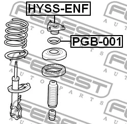 HYSS-ENF FEBEST Подвеска, амортизатор (фото 2)