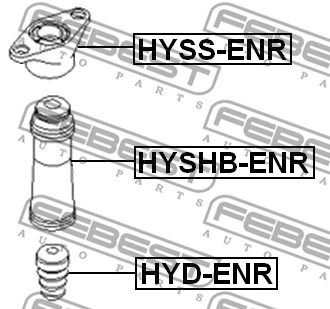 HYSS-ENR FEBEST Подвеска, амортизатор (фото 2)
