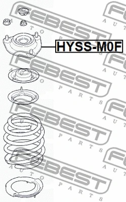 HYSS-M0F FEBEST Подвеска, амортизатор (фото 2)