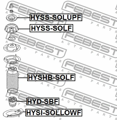 HYSS-SOLF FEBEST Подвеска, амортизатор (фото 1)