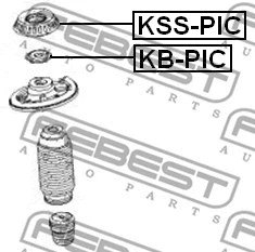 KSS-PIC FEBEST Подвеска, амортизатор (фото 2)