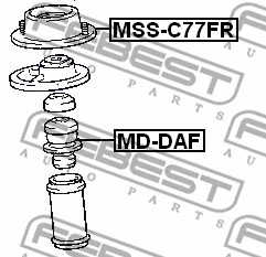 MSS-C77FR FEBEST Подвеска, амортизатор (фото 2)