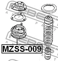 MZSS-009 FEBEST Подвеска, амортизатор (фото 2)