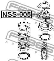 NSS-005 FEBEST Подвеска, амортизатор (фото 2)