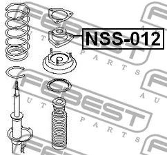 NSS-012 FEBEST Подвеска, амортизатор (фото 2)