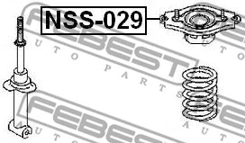 NSS-029 FEBEST Подвеска, амортизатор (фото 2)