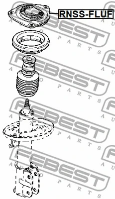RNSS-FLUF FEBEST Подвеска, амортизатор (фото 1)