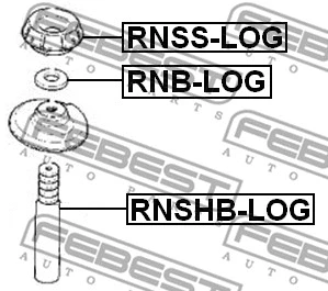 RNSS-LOG FEBEST Подвеска, амортизатор (фото 2)