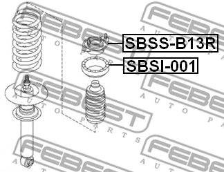 SBSS-B13R FEBEST Подвеска, амортизатор (фото 2)