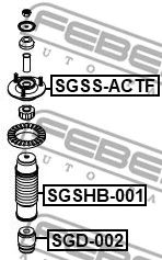 SGSS-ACTF FEBEST Подвеска, амортизатор (фото 1)