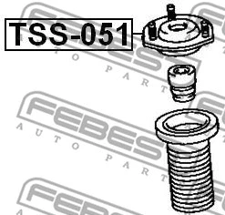 TSS-051 FEBEST Подвеска, амортизатор (фото 2)