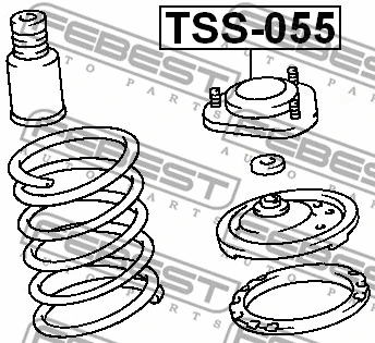 TSS-055 FEBEST Подвеска, амортизатор (фото 2)