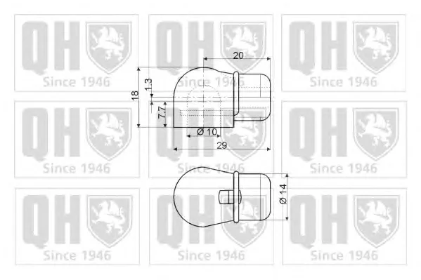 128150 QUINTON HAZELL Газовый амортизатор крышки багажника, заднего стекла, капота (фото 2)