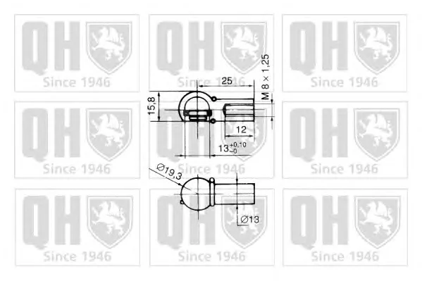 128299 QUINTON HAZELL Газовый амортизатор крышки багажника, заднего стекла, капота (фото 1)