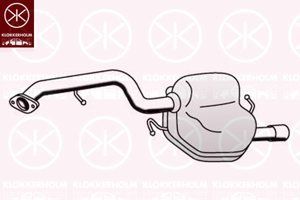 34088671 KLOKKERHOLM Глушитель выхлопных газов конечный (фото 1)