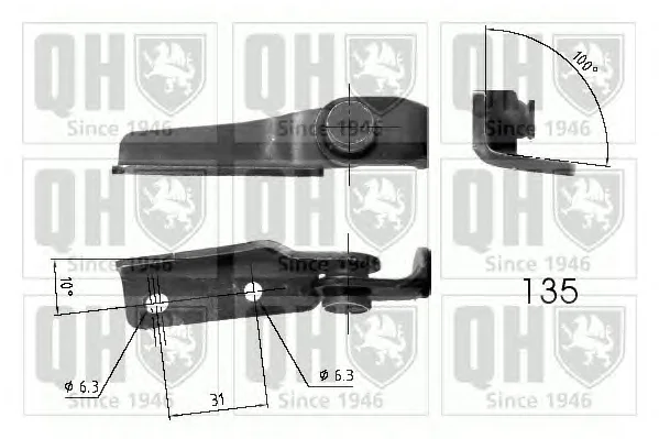 140264 QUINTON HAZELL Газовый амортизатор крышки багажника, заднего стекла, капота (фото 1)