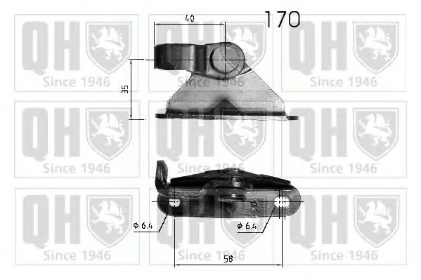 140285 QUINTON HAZELL Газовый амортизатор крышки багажника, заднего стекла, капота (фото 2)