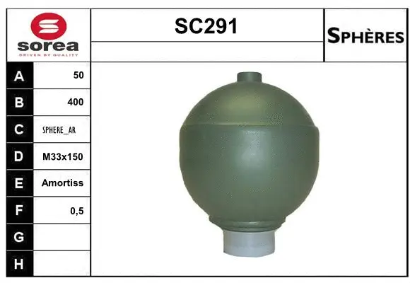 SC291 SERA Гидроаккумулятор, подвеска / амортизация (фото 1)