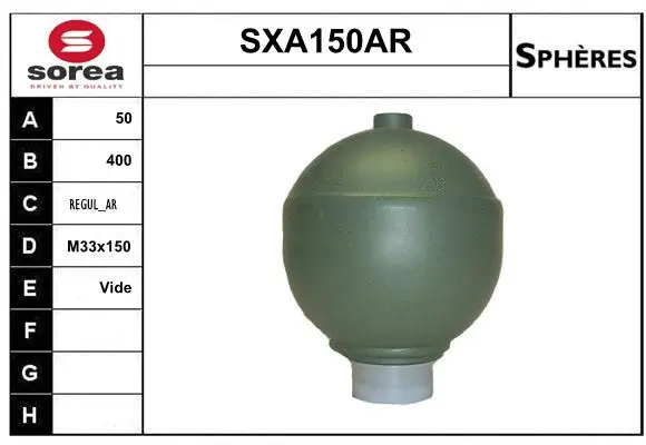 SXA150AR SERA Гидроаккумулятор, подвеска / амортизация (фото 1)