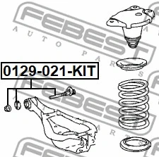 0129-021-KIT FEBEST Болт регулировки развала колёс (фото 1)