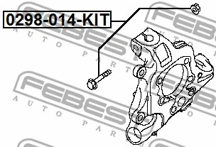 0298-014-KIT FEBEST Болт регулировки развала колёс (фото 2)