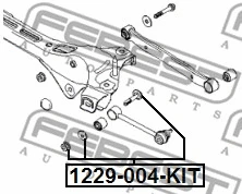 1229-004-KIT FEBEST Болт регулировки развала колёс (фото 2)