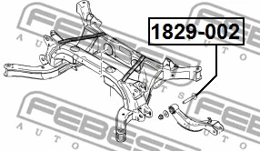 1829-002 FEBEST Болт регулировки развала колёс (фото 2)