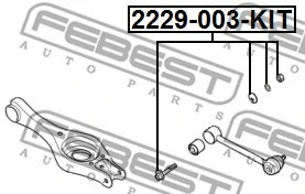 2229-003-KIT FEBEST Болт регулировки развала колёс (фото 2)