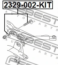 2329-002-KIT FEBEST Болт регулировки развала колёс (фото 2)