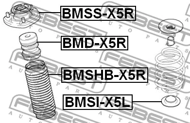 BMSHB-X5R FEBEST Защитный колпак / пыльник, амортизатор (фото 2)