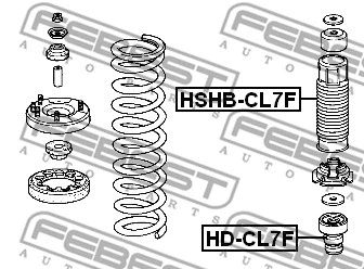 HSHB-CL7F FEBEST Защитный колпак / пыльник, амортизатор (фото 2)