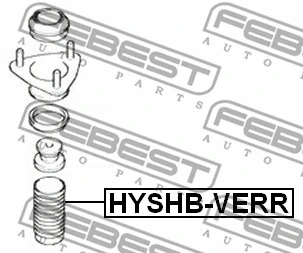 HYSHB-VERR FEBEST Защитный колпак / пыльник, амортизатор (фото 2)