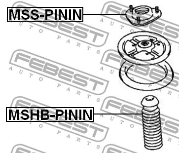 MSHB-PININ FEBEST Защитный колпак / пыльник, амортизатор (фото 2)