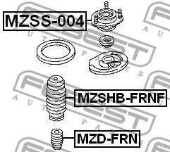 MZSHB-FRNF FEBEST Защитный колпак / пыльник, амортизатор (фото 2)