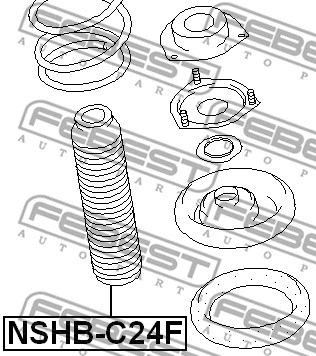 NSHB-C24F FEBEST Защитный колпак / пыльник, амортизатор (фото 2)