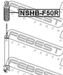 NSHB-F50R FEBEST Защитный колпак / пыльник, амортизатор (фото 2)