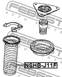NSHB-J11F FEBEST Защитный колпак / пыльник, амортизатор (фото 1)